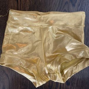 Sparkly gold spanks